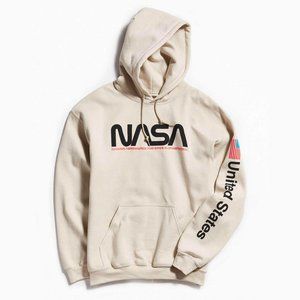 Nasa Hoodie, Cream, Size M